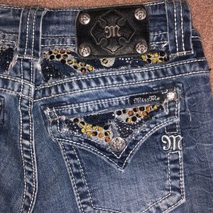 Miss Me Skinny Jeans with Decorated Back